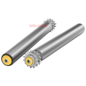 Stainless Steel Drive Roller with Sprocket for 90-Degree Conveyor Systems